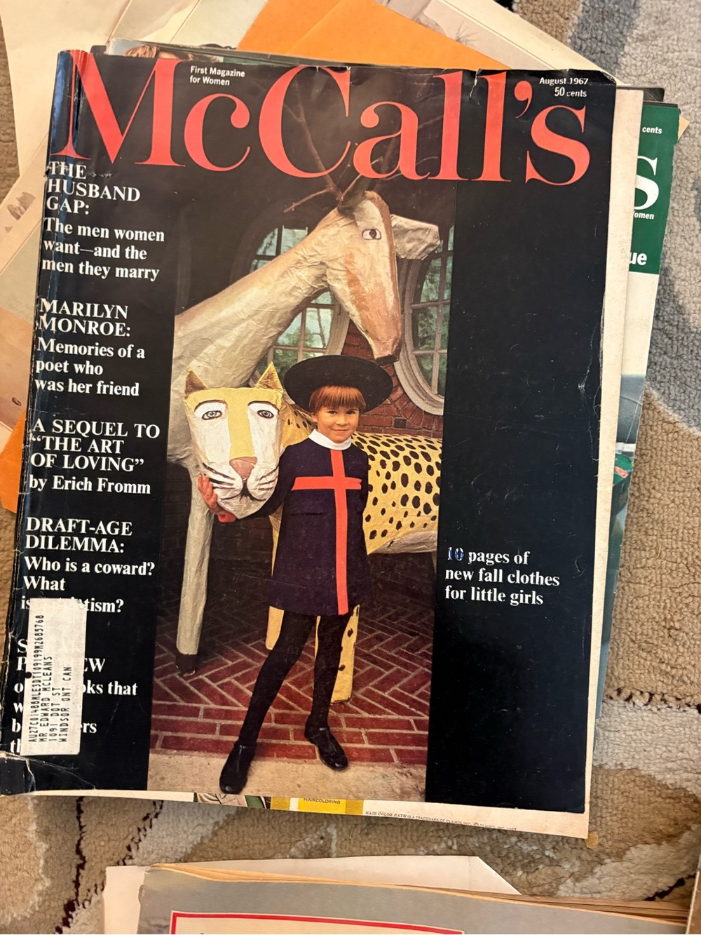 Vintage McCalls Magazine August 1967